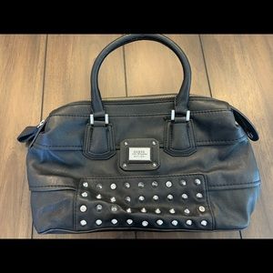 Studded faux leather purse